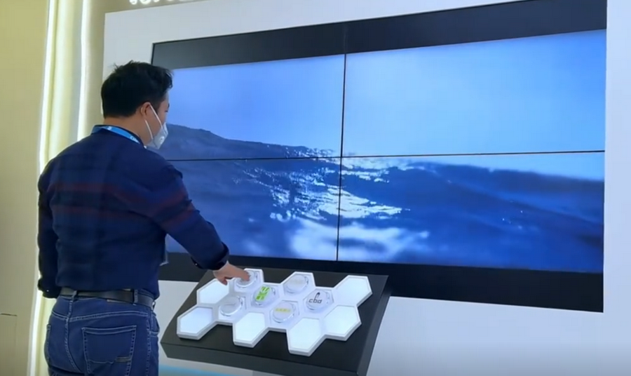 展廳物理按鈕屏幕互動 按鈕互動感應軟件 按鈕交互系統(tǒng)